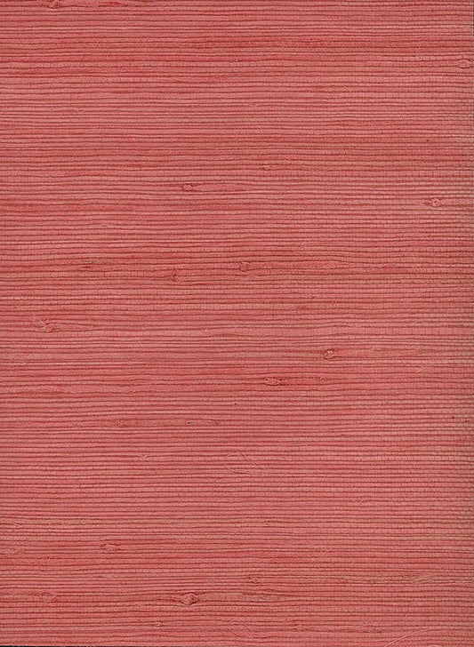 Seabrook Jute Pink Wallpaper