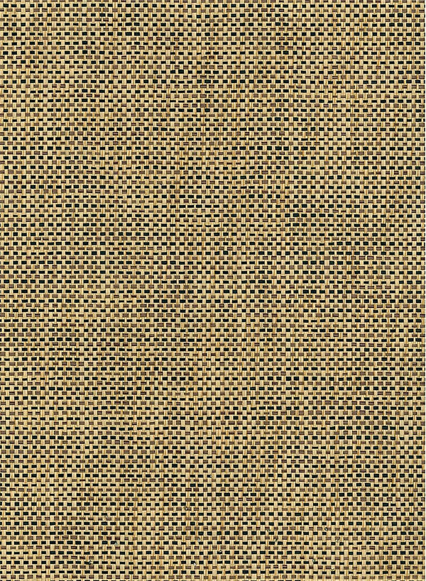 seabrook paperweave black, tan wallpaper