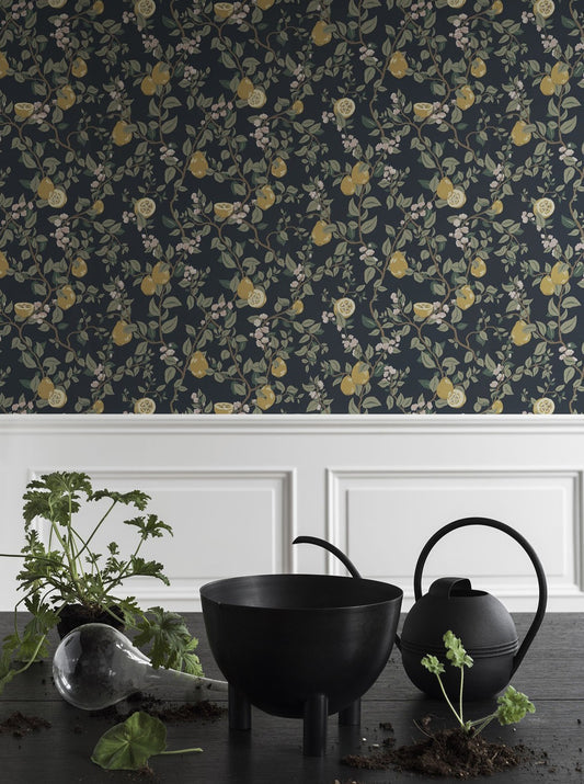 kvitten dark blue - 432-96 - sandberg wallpaper