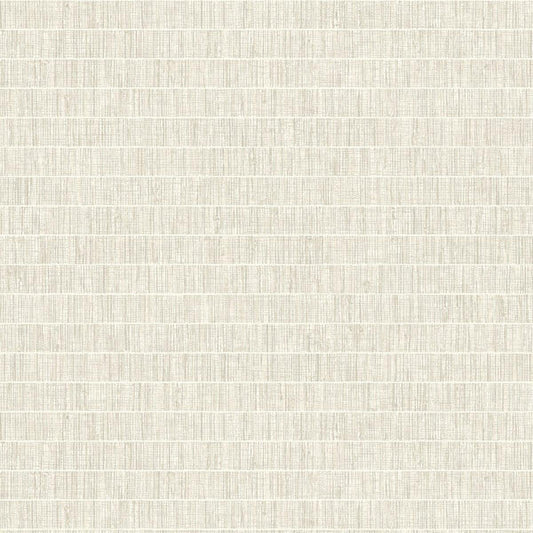 Seabrook Blue Grass Band White Willow Wallpaper