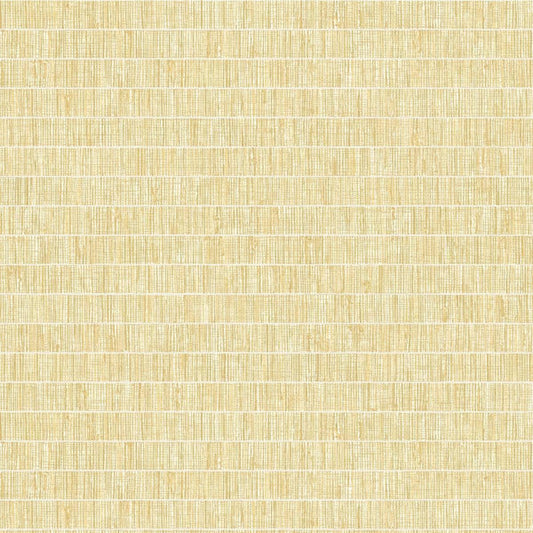 Seabrook Blue Grass Band Golden Wheat Wallpaper