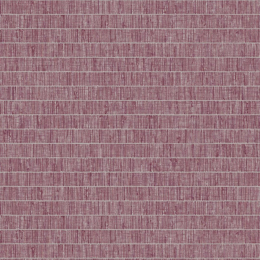 Seabrook Blue Grass Band Pink Pomona Wallpaper