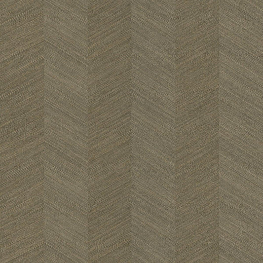 Seabrook Chevy Hemp Portobello Wallpaper