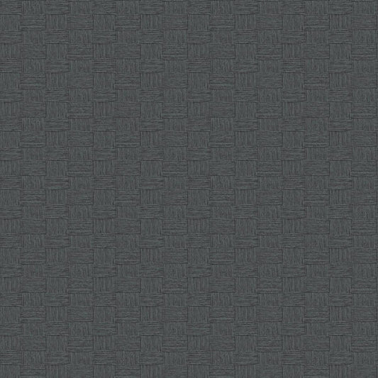 Seabrook Seagrass Weave Ebony Wallpaper