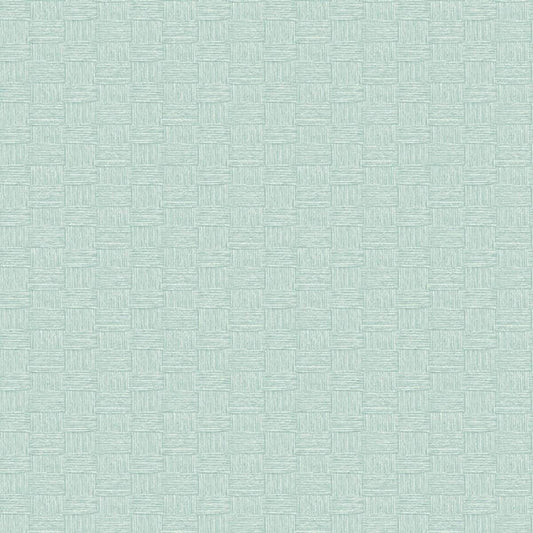 Seabrook Seagrass Weave Robins Egg Wallpaper