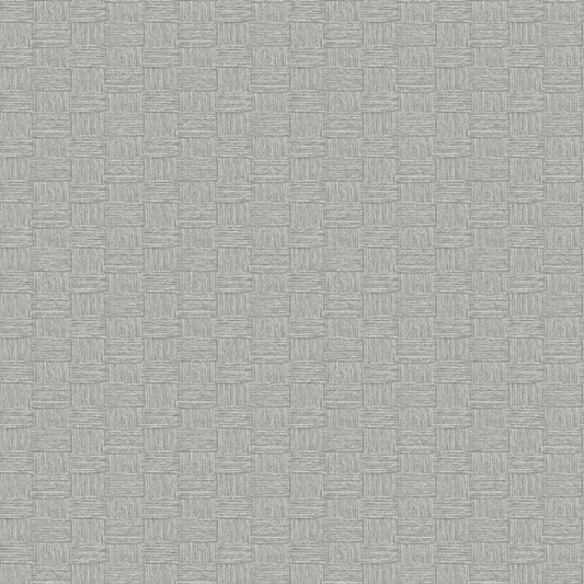 Seabrook Seagrass Weave Cove Gray Wallpaper