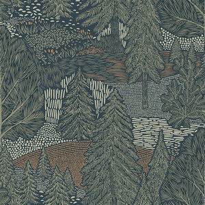 schumacher - northern forest - spruce - 4701 - wallpaper