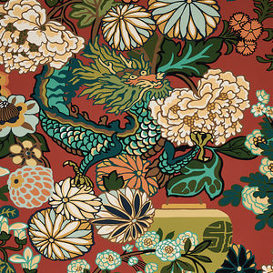 schumacher - chiang mai dragon - lacquer - 5001061 - wallpaper