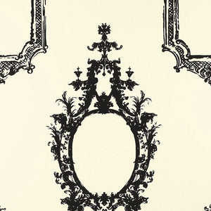 schumacher - go baroque - noir & blanc - 5003290 - wallpaper