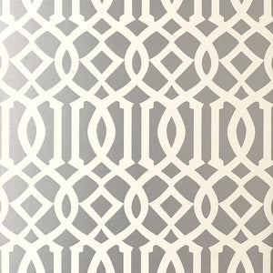 schumacher - imperial trellis - silver - 5003362 - wallpaper