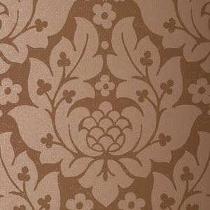 schumacher - fiore damask - mocha - 5003673 - wallpaper