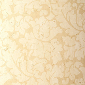 Schumacher - Tolomei Damask - Sand - 5003691 - Wallpaper