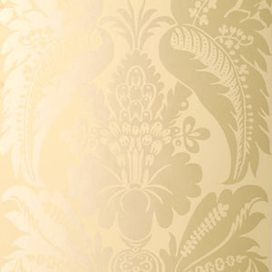 schumacher - montebello damask - ecru - 5003730 - wallpaper