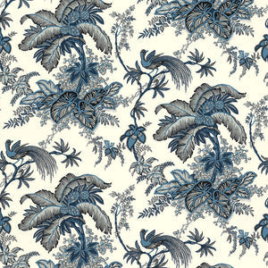 schumacher - coconut grove - lapis - 5004050 - wallpaper
