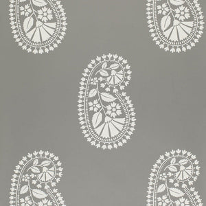 schumacher - indore paisley - charcoal - 5005062 - wallpaper