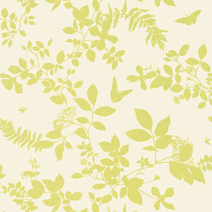 schumacher - shadow vine - chartreuse - 5005102 - wallpaper