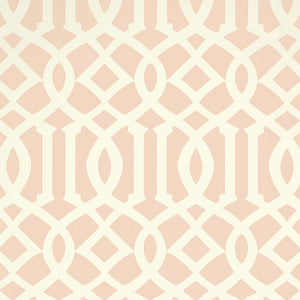 schumacher - imperial trellis ii - blush - 5005806 - wallpaper