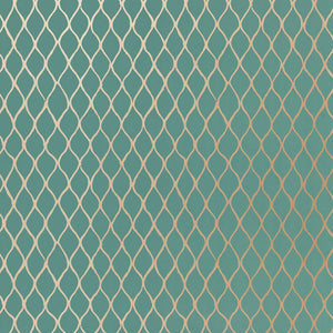 Schumacher - Valencia - Turquoise - 5005911 - Wallpaper