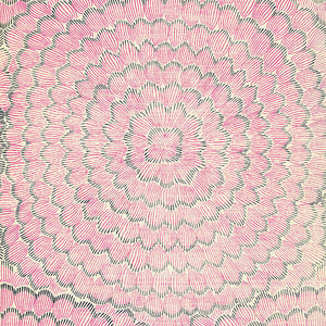schumacher - feather bloom sisal - fuchsia & jet - 5006076 - wallpaper