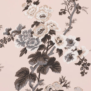 schumacher - pyne hollyhock - blush - 5006924 - wallpaper