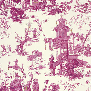 schumacher - chinois - peony - 5007001 - wallpaper