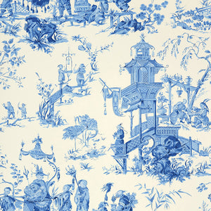 schumacher - chinois - china blue - 5007002 - wallpaper