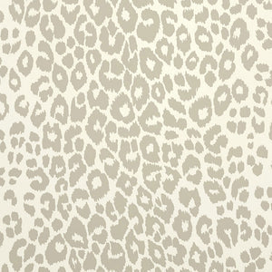 schumacher - iconic leopard - linen - 5007011 - wallpaper