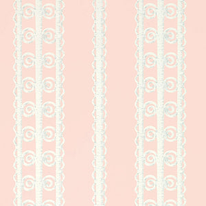 Schumacher - Wicker Stripe - Frangipani - 5007721 - Wallpaper