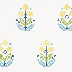 schumacher - floweret paperweave - summer - 5008920 - wallpaper