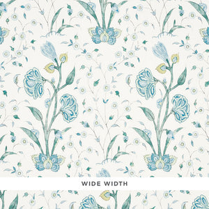 schumacher - khilana floral - peacock - 5009952 - wallpaper