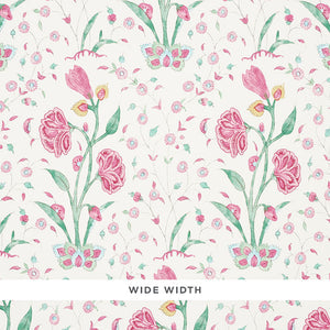 schumacher - khilana floral - pink - 5009953 - wallpaper