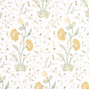 schumacher - khilana floral - marigold - 5009954 - wallpaper