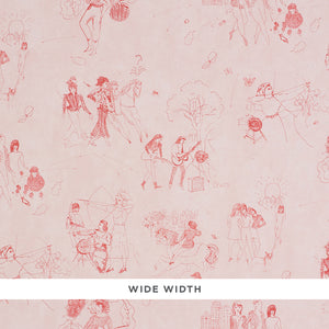 schumacher - toile de femmes - poppy - 5011082 - wallpaper
