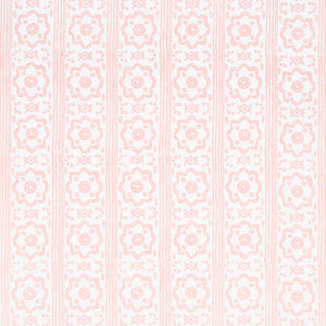 Schumacher - Sunda Hand Blocked Print - Blush - 5011224 - Wallpaper