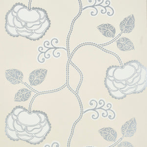schumacher - queen fruit - silver white - 5011410 - wallpaper