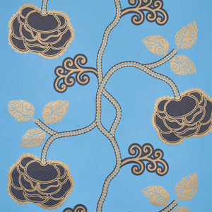 schumacher - queen fruit - lapis - 5011412 - wallpaper