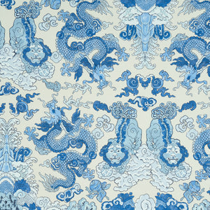 schumacher - magic mountain dragon - porcelain - 5011590 - wallpaper