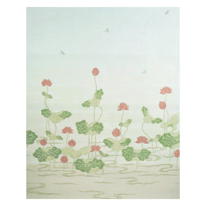 schumacher - kireina lotus panel set - coral ivory - 5011690 - wallpaper
