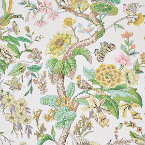 schumacher - cranley garden - pink - 5011721 - wallpaper