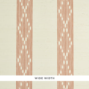 schumacher - sequoia stripe sisal - russet - 5011810 - wallpaper