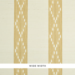 schumacher - sequoia stripe sisal - ochre - 5011811 - wallpaper