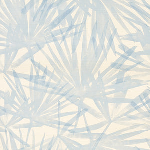 Schumacher - Sunlit Palm Sisal - Chambray - 5012040 - Wallpaper