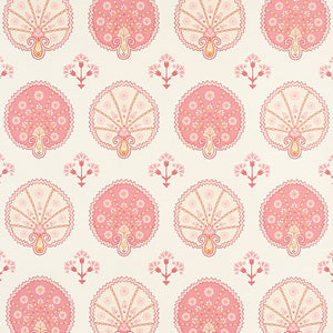 schumacher - chamba crown sisal - pink - 5012281 - wallpaper