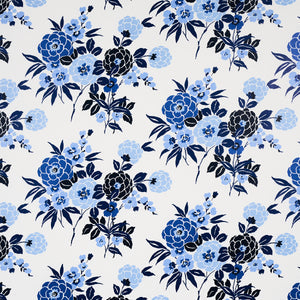 schumacher - valentina floral - blues - 5013130 - wallpaper