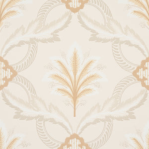 schumacher - front waltz - grey & gold - 5013151 - wallpaper