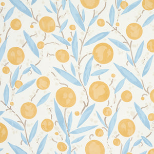 schumacher - mirabelle - yellow & sky - 5013200 - wallpaper