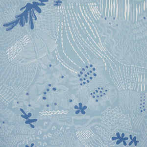 schumacher - haven - teal and navy - 5013561 - wallpaper