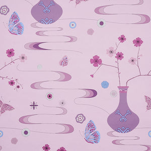schumacher - fantasia - peony pink - 5013592 - wallpaper
