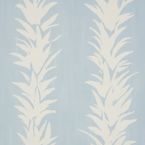 Schumacher - White Lotus - Soft Blue - 5013664 - Wallpaper