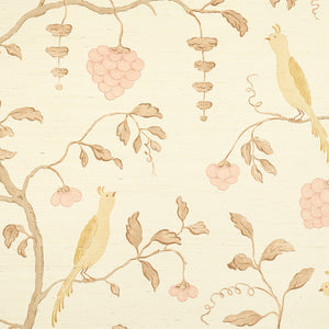 Schumacher - Wisteria Sisal - Amber & Rose - 5013701 - Wallpaper